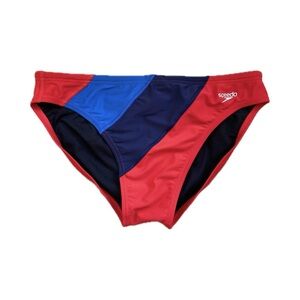 Speedo Men's Swimsuit Brief Eco Flex 2” Outseam Beachstar Red Size 36